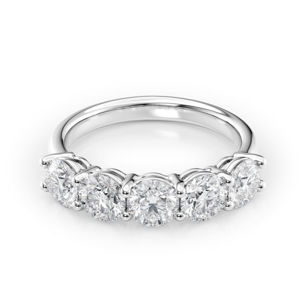 2ct Round Anniversary Hot on Sale