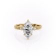 The Claudia Set With A 2 Carat Marquise Moissanite on Sale