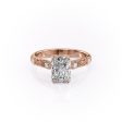 The Claudia Set With A 3.5 Carat Radiant Moissanite Hot on Sale