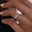 The Pave Twig Set With A 2.5 Carat Emerald Lab Diamond Hot on Sale