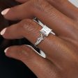 The Pave Twig Set With A 3 Carat Princess Lab Diamond Online Hot Sale