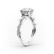 The Pave Twig Set With A 1 Carat Pear Lab Diamond For Discount