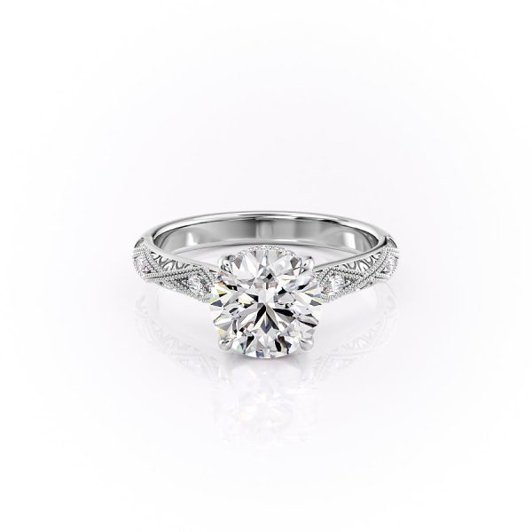 The Claudia Set With A 1 Carat Round Lab Diamond Online Hot Sale