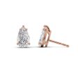 1 CTW Basket Stud Earrings Set With Pear Lab Diamonds Sale