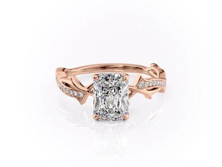 The Pave Twig Set With A 3 Carat Radiant Lab Diamond Cheap