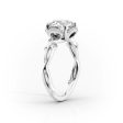 The Halo Twig Set With A 2.5 Carat Elongated Cushion Lab Diamond Hot on Sale