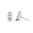 1 CTW Basket Stud Earrings Set With Marquise Lab Diamonds Sale