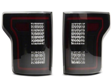 Raxiom Tail Lights Ford F150 (2015-2017) [w  Factory Halogen Non-BLIS Lights] Sequential Turn Signals Black Housing  Smoked Lens For Cheap