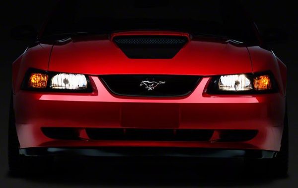 Raxiom Headlights Ford Mustang SN95 (99-04) [Axial Series OE Style] Black Housing  Smoked Lens Online