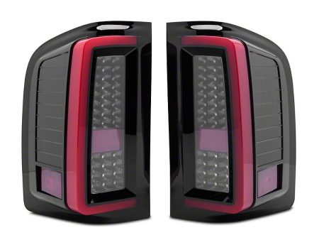 Raxiom Tail Lights Chevy Silverado 1500 (2007-2013) Black Housing   Clear Lens Cheap