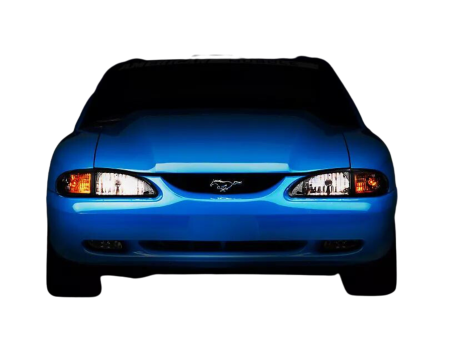 Raxiom Headlights Ford Mustang SN95 (94-98) [Axial Series Cobra Style] Black Housing  Clear Lens Sale