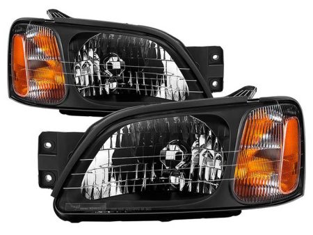 Xtune Headlights Subaru Legacy GT (00-04) [OEM Style] Black w  Amber Turn Signal Lights on Sale