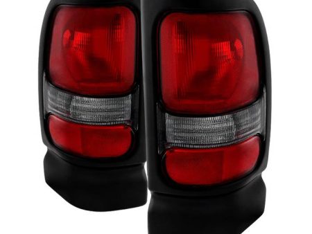 Xtune Tail Lights Dodge Ram 1500 (94-01) [OEM Style] Red Smoked or Red Lens Hot on Sale