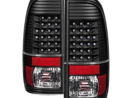 Xtune LED Tail Lights Ford F250 F350 F450 F550 Super Duty (99-07) Black or Chrome For Sale