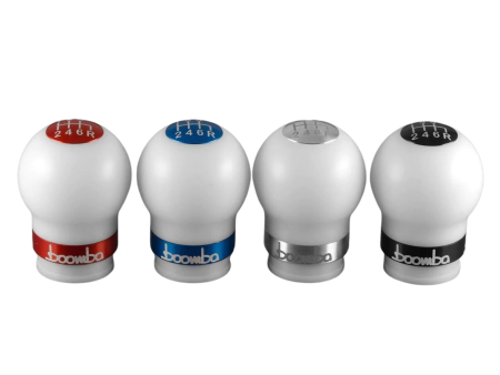 Boomba Racing Round Shift Knob Honda Civic (16-20) Civic Type-R (17-20) [420g V2] White Delrin Supply