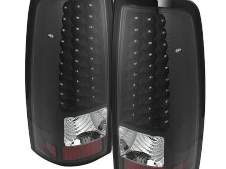 Xtune LED Tail Lights Chevy Silverado 1500 2500 3500 (03-06) [w  LED Light Bar] Black or Chrome Housing For Discount