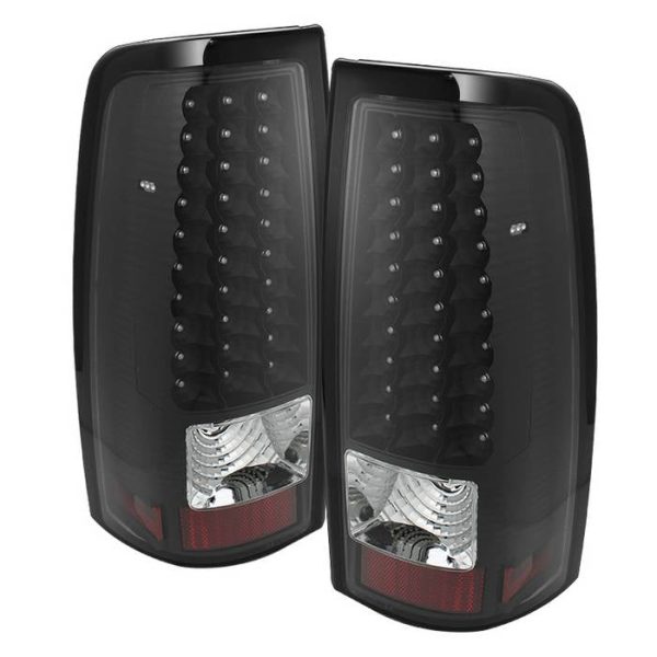 Xtune LED Tail Lights Chevy Silverado 1500 2500 3500 (03-06) [w  LED Light Bar] Black or Chrome Housing For Discount