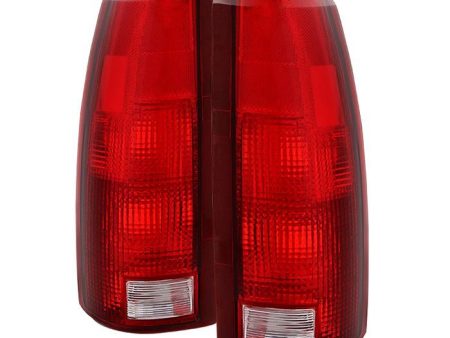 Xtune Tail Lights GMC Yukon (95-00) [OEM Style] Red Clear or Red Smoked Lens Online now