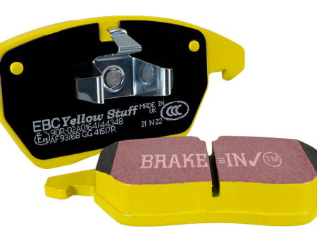 EBC Yellowstuff Brake Pads Ford Mustang 6th Gen GT Performance Package 2.3 Turbo  3.7L (15-21) Fast Street Performance - Front or Rear Fashion