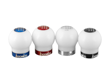 Boomba Racing Round Shift Knob Ford Fiesta ST (14-19) [270g V2] White Delrin For Sale