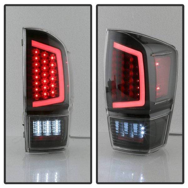 Xtune LED Tail Lights Toyota Tacoma (2016-2019) Black   Black Smoked   Red Lens Online Hot Sale