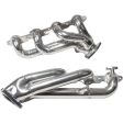 BBK Shorty Headers Chevy GMC Truck SUV 4.8L 5.3L V8 (99-13) [1-3 4   CARB SMOG Legal] Titanium or Polished Silver Ceramic Supply