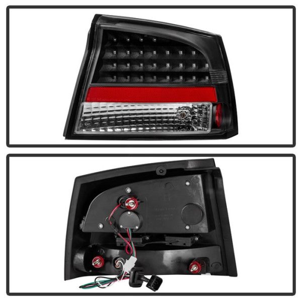 Xtune LED Tail Lights Dodge Charger (06-08) Black Housing   Clear or Smoke Lens Online now