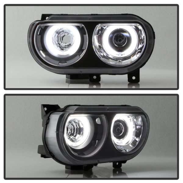 Xtune Projector Headlights Dodge Challenger (2008-2014) CCFL Halo - Black Online Sale