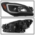 Xtune Projector Headlights Subaru WRX (06-07) [DRL LED Light Bar - Halogen Model] Black or Chrome w  Amber Turn Signal Light Online Sale