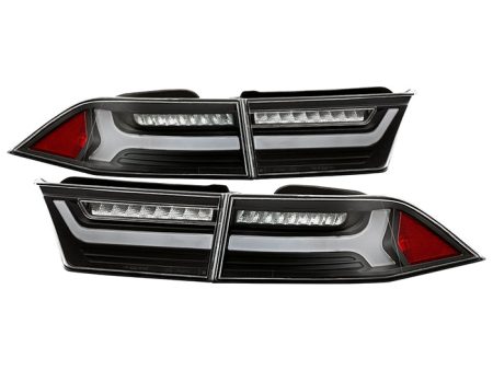 Xtune Tail Lights Acura TSX (2006-2008) [w  Light Bar LED] Red Clear or Black Discount