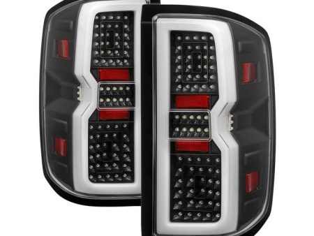 Xtune Tail Lights Chevy Silverado (2014-2019) [Bulb Type Only   Light Bar Style] Black or Chrome Housing Online