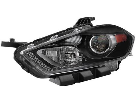 Xtune OEM Projector Headlights Dodge Dart (13-16) Black w  Amber Turn Signal Light on Sale