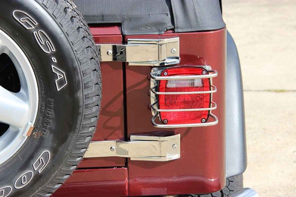 Kentrol Tailgate Hinge Jeep Wrangler TJ (1997-2009) Polished or Black Online now