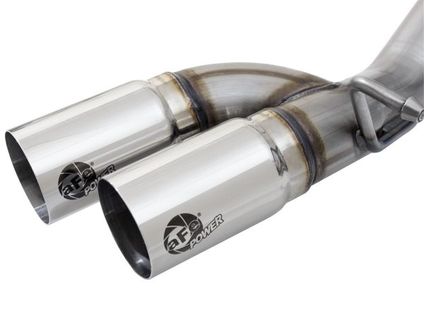 aFe Exhaust Chevy Colorado (2015-2022) 3  Rebel Series in 409 Stainless Steel w  Dual Tips Online Hot Sale