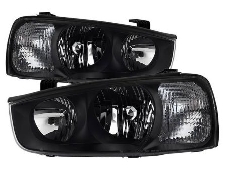 Xtune Headlights Hyundai Elantra (01-03) [OEM Style] Black w  Amber Turn Signal Lights Cheap