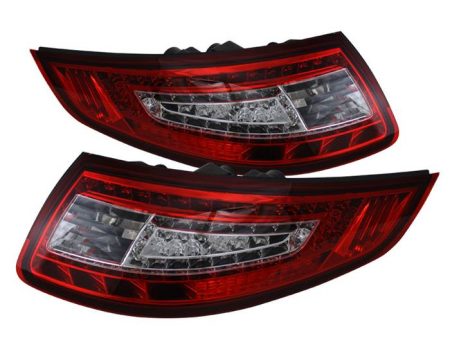 Xtune LED Tail Lights Porsche 911 997 (2005-2008) Red Clear Lens Cheap