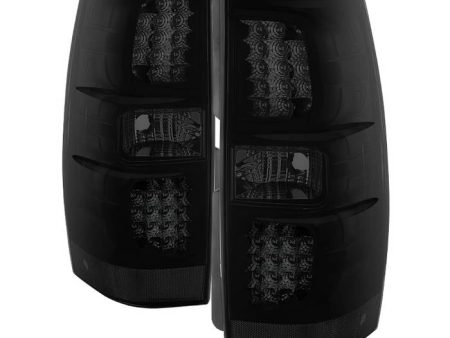 Xtune LED Tail Lights Chevy Suburban (07-14) Black Smoked or Smoked Lens Online Sale