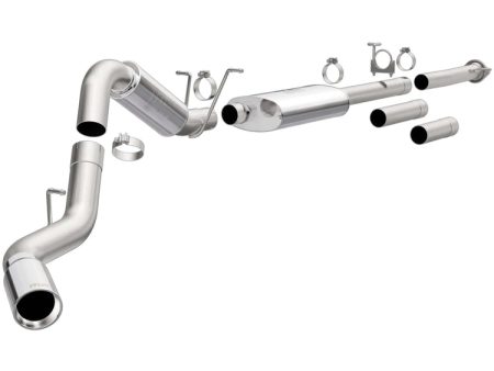 Magnaflow Catback Exhaust GMC Sierra 2500HD 3500HD (11-19) [Street Series  w  Polished Tips] Single Passenger Side Rear or Dual Split Rear Exit Online Hot Sale