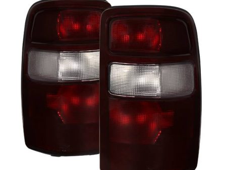 Xtune Tail Lights Chevy Suburban Tahoe (2000-2006) [OEM Style   Red Smoked] w  or w o Black Rim Supply