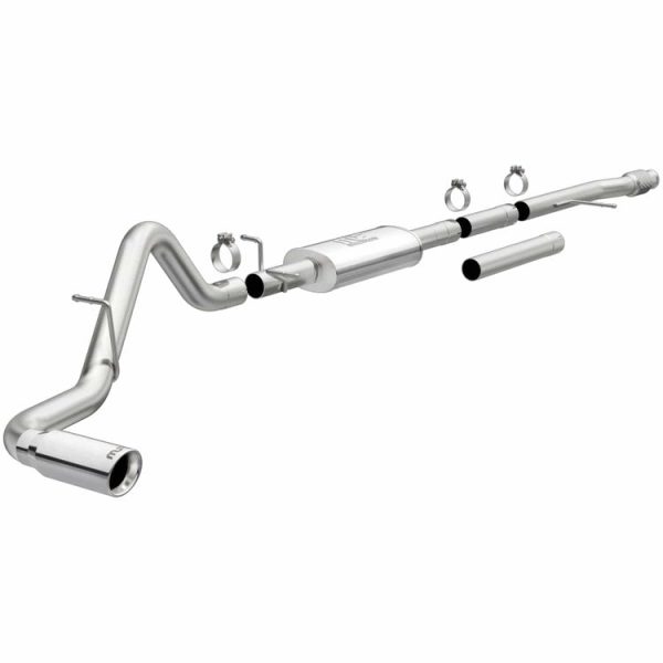 Magnaflow Catback Exhaust Chevy Silverado 1500 V6 4.3L V8 5.3L (19-23) [Street Series w  Polished Tips] Single Passenger Side Rear or Dual Split Rear Exit Supply