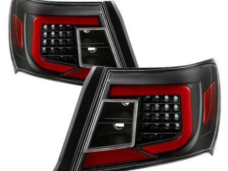 Xtune Tail Lights Subaru WRX (08-14) [w  Light Bar LED] Black or Red Clear Online