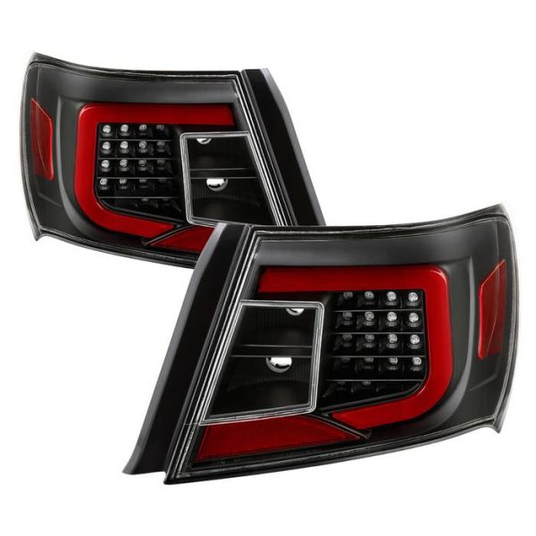 Xtune Tail Lights Subaru WRX (08-14) [w  Light Bar LED] Black or Red Clear Online