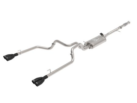 aFe Exhaust Chevy Silverado   GMC Sierra 1500 (2019-2022) 3  to Dual 2.5  Gemini XV 304 Stainless Steel w  Cut-Out Tips on Sale