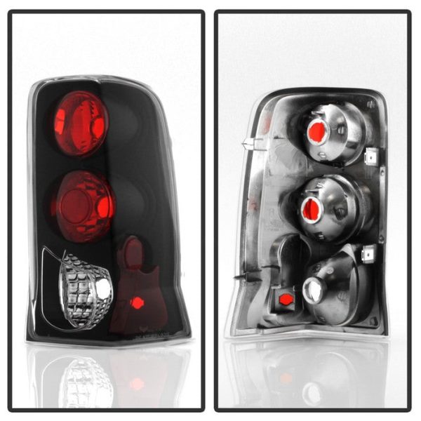 Xtune Tail Lights Cadillac Escalade SUV (2002-2006) [Euro Style] Black Clear  Lens For Discount