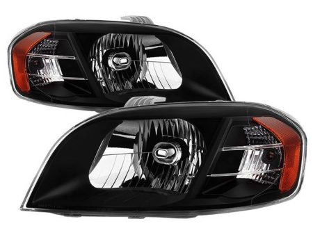 Xtune Headlights Pontiac G3 (2009) [OEM Style - Notchback Model] Black w  Amber Corner Light Cheap