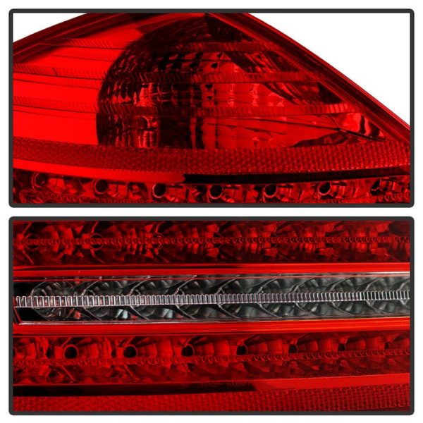 Xtune LED Tail Lights Mercedes W221 S-Class (2007-2009) Red Clear Online now