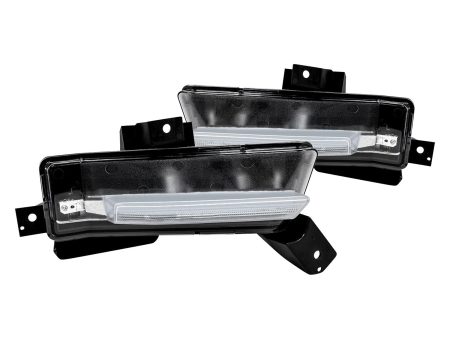 Winjet DRL Fog Lights Chevy Camaro (2016-2017) Clear Lens For Cheap