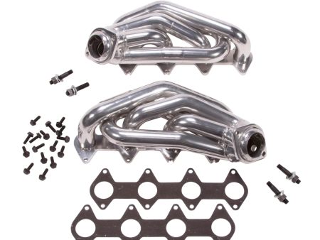 BBK Shorty Headers Ford Mustang GT 4.6L V8 (05-10) [1-5 8 Equal Length  CARB SMOG Legal] Titanium or Polished Silver Ceramic For Discount