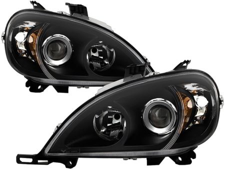 Xtune Projector Headlights Mercedes W163 ML-Class (98-01) Black or Chrome w  Amber Turn Signal Light Cheap