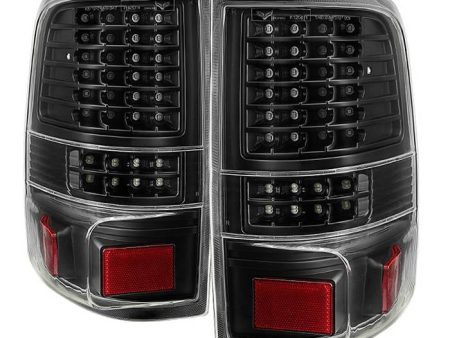 Xtune LED Tail Lights Ford F150 Styleside (04-08) Black   Black Smoked   Red Clear Online Hot Sale